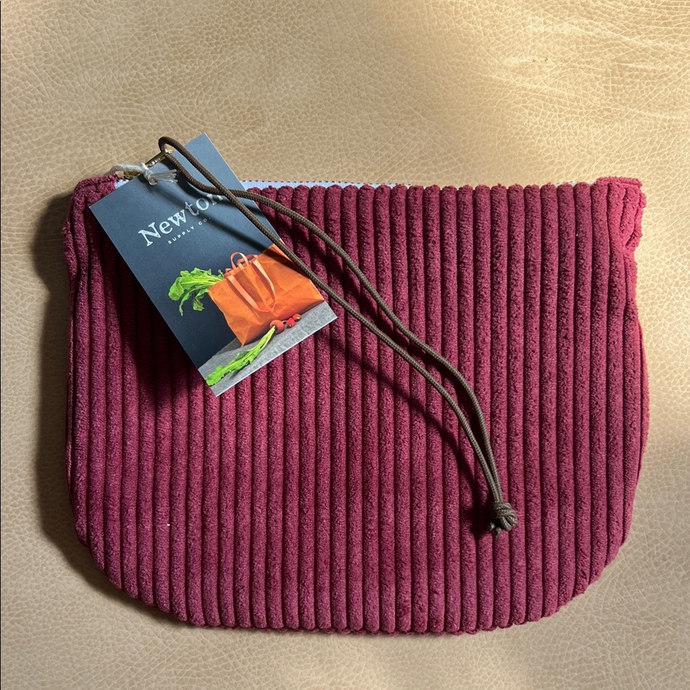 Newton Burgundy Corduroy Cosmetic Bag
